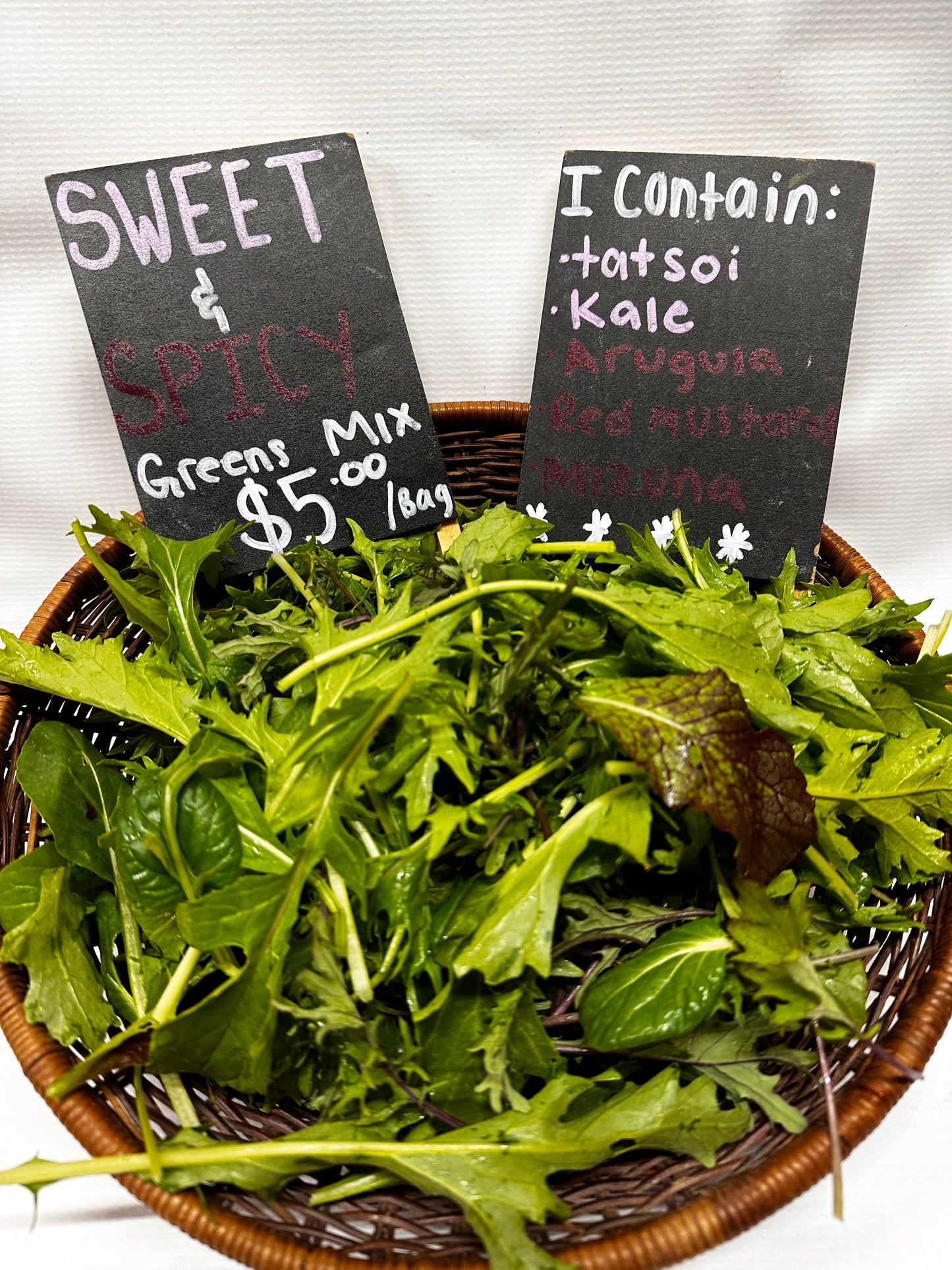 Sweet and Spicy Greens Mix