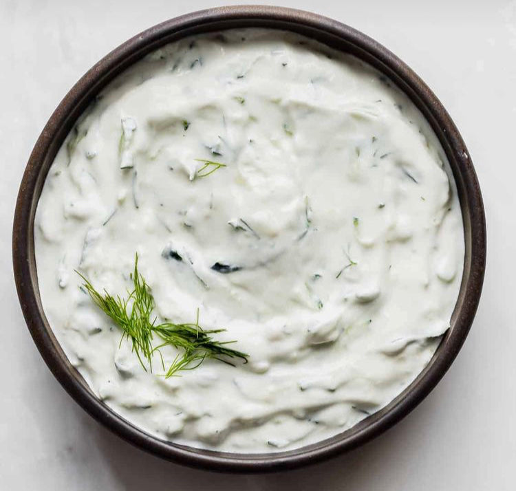 Easy cucumber dill sauce!