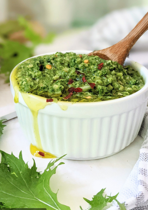 Garlic Mustard Pesto